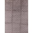 thumbnail image 1 of Ahgly Company Machine Washable Indoor Rectangle Industrial Modern Mauve Taupe Purple Area Rugs, 8' x 10', 1 of 7