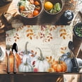 thumbnail image 6 of Fall Orange Placemats Set of 6 Pumpkin Fall Leaves Flowers Thanksgiving Vintage Heat Insulated Linen Place Mats, Washable Stain-Proof Table Mats for Dining Tables Holiday Decor 13x19inch, 6 of 9