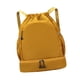 thumbnail image 5 of Mochila deportiva con cordón para gimnasio, para exteriores, con compartimento para zapatos, ideal para cumpleaños, natación, fútbol, ​​año Nuevo y Caqui, 5 of 8