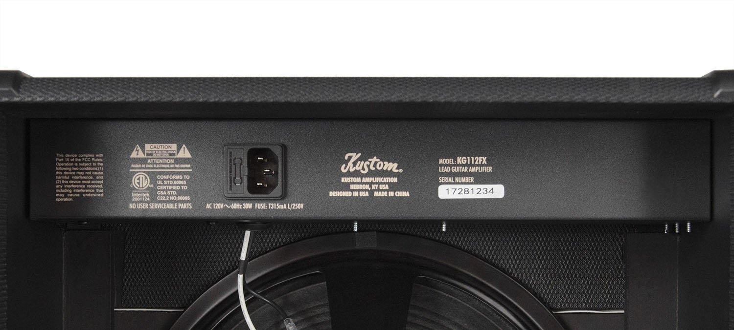 Kustom KG112FX 20W 1x12 Guitar Combo Amp