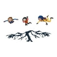 thumbnail image 2 of Skydiving Free Fall 12,500 Feet Kids Sky Diving Mountains Parachute Ripcord Plummet Plane Airplane Plane Fly Pilot Propeller Holiday Bedroom Wall Decal Sticker - Size: 10 In X 5 In, 2 of 5