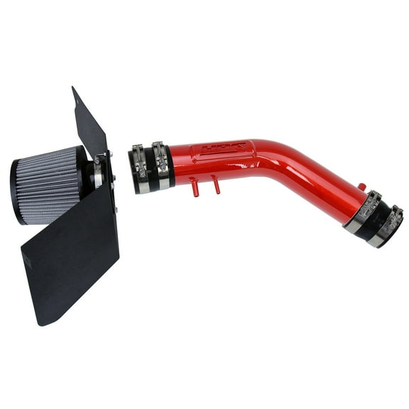 HPS Performance Red Shortram Air Intake Kit Heat Shield Compatible for 1995-1999 Toyota Tacoma 2.4L 2.7L 1995-1999 4Runner 2.7L, 827-663R