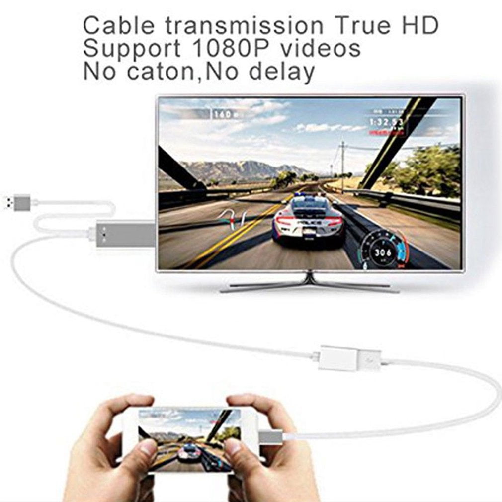 USB MHL a HDMI Cable Adaptador De Tv Hd 1080P para Samsung Galaxy S8 S7 Iphone 8 7 6