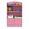 thumbnail image 3 of Furinno Lova Bookshelf with Storage Cabinet, Pink, 3 of 8