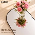 thumbnail image 4 of Antok Arched Full Length Floor Mirror 76"x34.1" Full Body Mirror with Stand, for Bedroom, Living Room, Cloakroom, Black, 4 of 10