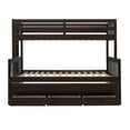 thumbnail image 5 of Tcbosik Twin-Over-Full Bunk Bed with Twin size Trundle, Separable Bunk Bed with Drawers for Bedroom, Espresso, 5 of 10