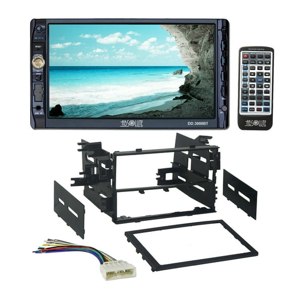 DD3000BT DVD Bluetooth Stereo 2 Din Dash Kit Harness for 86-up Honda Acura