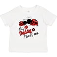 thumbnail image 3 of Inktastic My Daddy Loves Me with Cute Ladybugs Boys or Girls Baby T-Shirt, 3 of 5