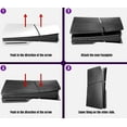 thumbnail image 2 of Slim Disc Edition Cover Plates for PS5 Slim Console, Shell Panels Compatible with PlayStation 5 Slim Accessories Protective Replacement Faceplate (Carbon Fiber Black), 2 of 9