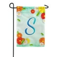 thumbnail image 2 of America Forever Summer Flowers Birds Monogram Garden Flag Letter S 12.5 x 18 inches Hummingbird Calla Lily Spring Floral Double Sided Vertical Outdoor Yard Lawn Decorative White Floral Garden Flag, 2 of 5