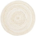 thumbnail image 2 of SAFAVIEH Braided Calvin Transitional Cotton Reversible Area Rug, Beige, 4' x 4' Round, 2 of 11