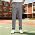 thumbnail image 6 of LIBRCLO Kids Boys Pants, Boy School Uniform Classic Slim Fit Casual Pants with Pockets Size 5-6 Years, 6 of 8