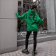 thumbnail image 5 of Sudaderas con Capucha de Moda para Mujer, Sudaderas Holgadas de Gran Tamaño, Camisetas de Larga, Corte Holgado. Verde M, 5 of 8
