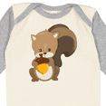 thumbnail image 4 of Inktastic Cute Woodland Animal Squirrel Boys or Girls Long Sleeve Baby Bodysuit, 4 of 5