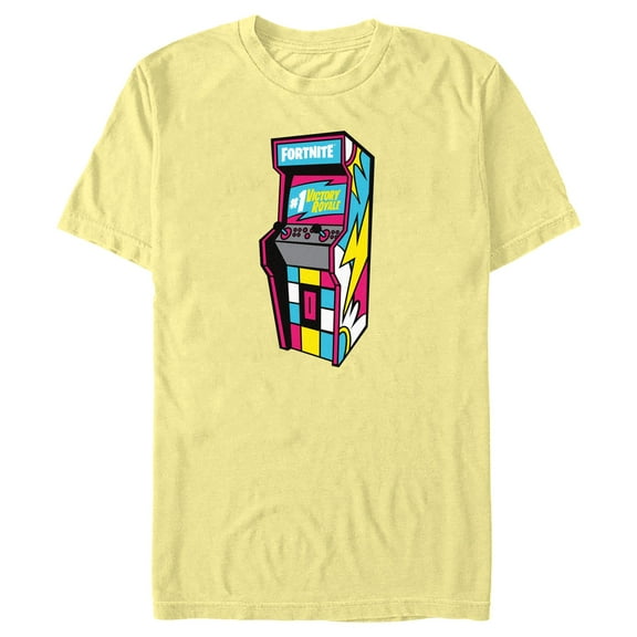 Men's Fortnite Retro #1 Victory Royale Arcade  Graphic Tee Banana 3X Large
