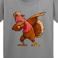 thumbnail image 4 of Inktastic Dabbing Turkey Thanksgiving Youth T-Shirt, 4 of 5