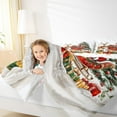 thumbnail image 4 of jejeloiu Christmas Reindeer Full Size Comforter Sets,Cute Santa Claus Bedding Comforter Set,Chic Xmas Gifts Bedding Sets For Child,Ultra Soft Home Decor Reversible,3-Piece, 4 of 8