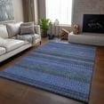 thumbnail image 6 of Addison Rugs Mayfield Washable Transitional Stripes Blue Rectangle Rug, 8' x 10', 6 of 6