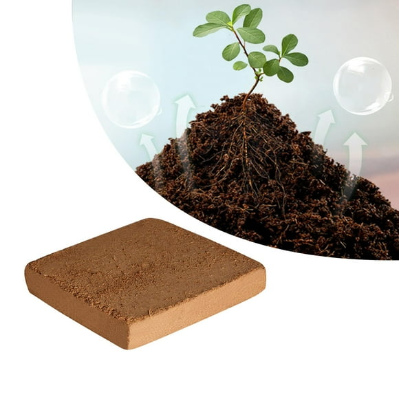 Coir Brick,Coconut fibre Growing media Planting Coconut Soil, Soil Garden Vegetable Soil Bed,Coconut Coir fiber Chips for Plant Gardening,Potting Compressed Coconut Coir Coconut Coir Brick, Bed