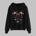 thumbnail image 2 of Kaemgyyd Christmas Hoodies for Women Fashion Print Tops Casual Long Sleeve Pullover Fall Winter Trendy Sweatshirt with Drawstring, 2 of 3