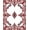 White, Pattern 2, variant on ODIKA 6'x9' Machine Washable Non-Slip Area Rug, Caria Vintage Medallion Heritage Ornate Elegant Timeless High Traffic Rug, Red, 539795