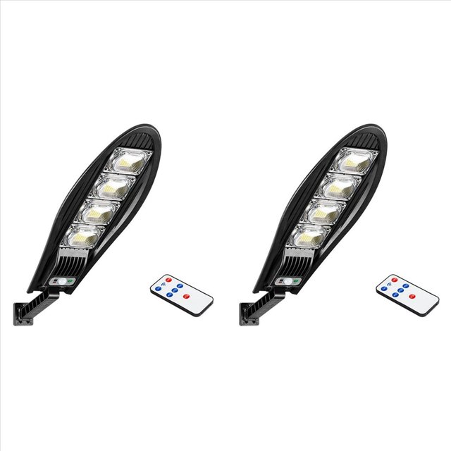 2X Alumbrado PúBlico Solar 168LED Mejorado para Exteriores LED Impermeable para Pared de JardíN LáMpara Solar de ÁNgulo Ajustable Incorporada 3000MAH