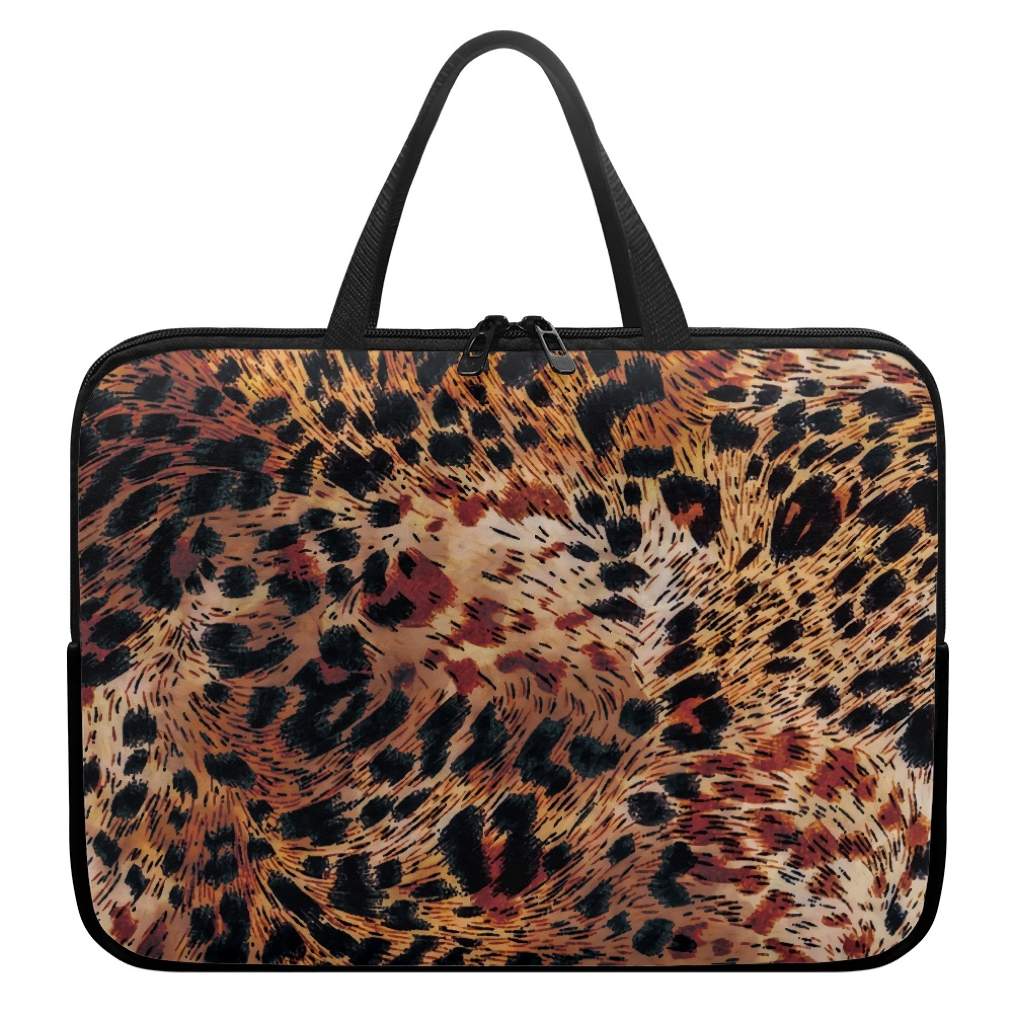 Nyznia 15 inch Laptop Bag Unisex Leopard Print Large Capacity Computer