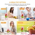 thumbnail image 2 of RKSTN Juicer Small Juicer Small Juicing Cup Home Mini Cup Portable Juicer Portable USB Charging Suitable for Kitchen Gym Travel Office 4-Blade Blade Cuts Kitchen Gadgets, 2 of 4