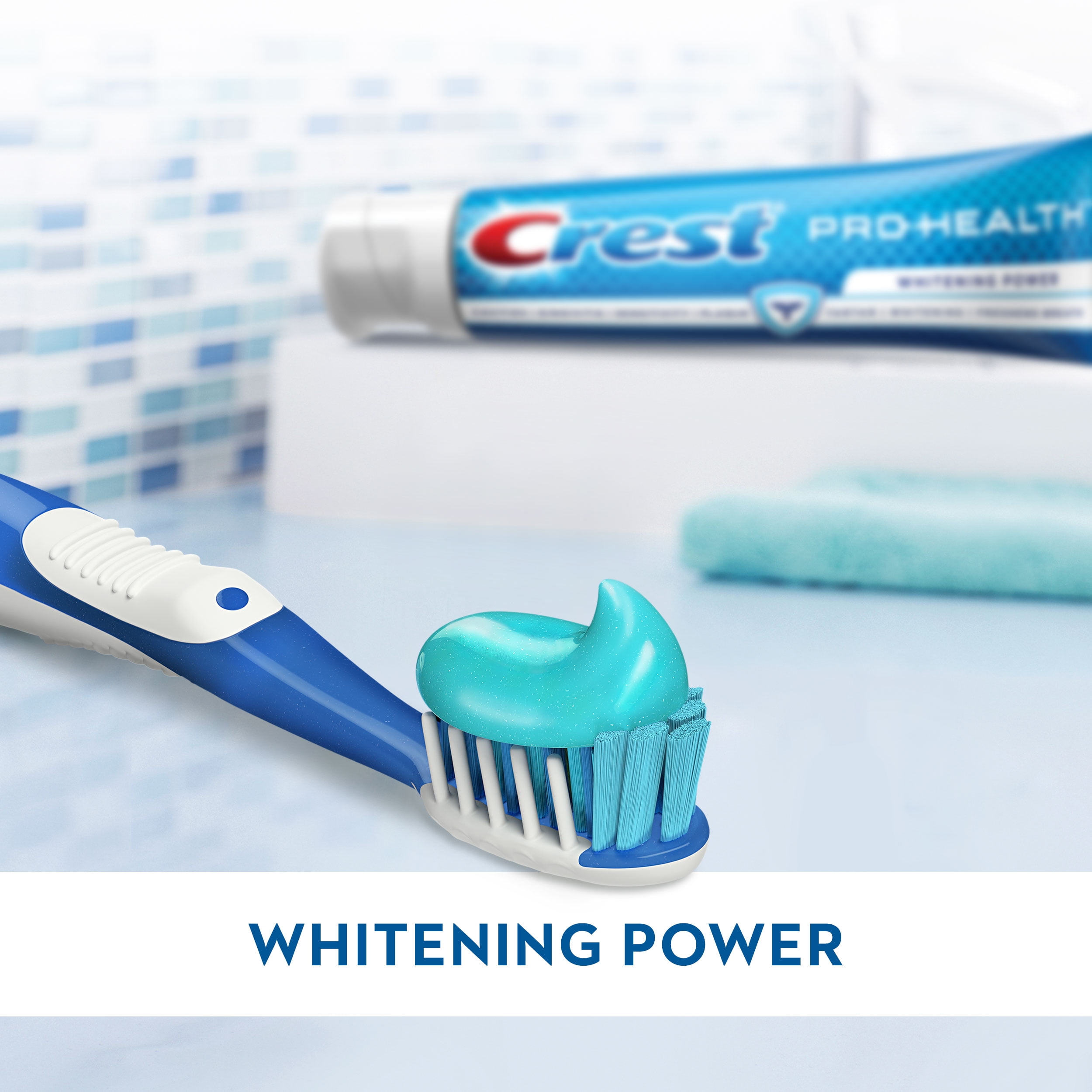 Crest Pro-Health Whitening Power Toothpaste, 4.6 oz, Pack of 3