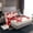 White Red, variant on jejeloiu Abstract Cherry Floral Twin Sheet Sets,Pink Splashing Ink Twin Fitted Sheet,Modern Aesthetic Art Flat Sheet For Teens,Microfiber Bedroom Decor,3 Pieces