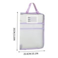 thumbnail image 3 of YIMWNYI A3 Large Capacity Transparent Document Bag with 180° Flat Opening, Durable File Storage Tote for Art Papers, Test Papers, and Important Documents, 3 of 5