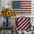 thumbnail image 5 of Clearance Under $5 Boovnll 4th of July Pillow Covers 18x18 - Red White Blue Stars Stripe Throw Pillow Covers, Linen Patriotic Pillow Covers for Memorial Day Home Sofa Decor, 4th of July Decorations, 5 of 6
