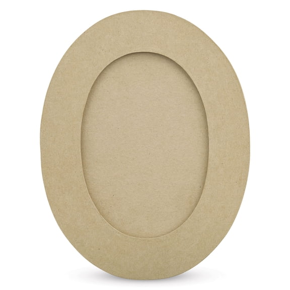 DecoPatch Paper Mache Frame - Oval, 11-7/8" x 9-1/4" x 3/8"