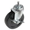 Optional Casters For Wire Shelving, 125 Lbs/caster, Black, 4/set | Bundle of 2 Sets