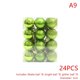 thumbnail image 3 of Juego de 24 adornos navideños irrompibles para bolas de árbol de Navidad, 3 cm (1,18 pulgadas), 3 of 5