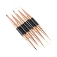 thumbnail image 5 of Unique Bargains 1 Set Double-Ended Nail Art Brushes Kit for Nail Design Black, 5 of 6