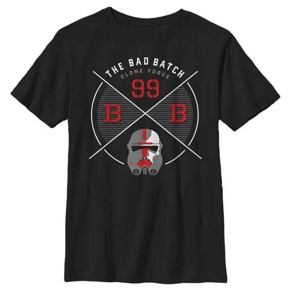 Boy's Star Wars: The Bad Batch Clone Force  Graphic Tee Black Small
