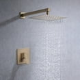 thumbnail image 3 of Rainlex Square 10 inch One-Handle 1-Spray Brushed Gold Shower Faucet, 3 of 8