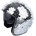 thumbnail image 4 of Clásico bola de disco casco brillo espejo vidrio punk disco espejo espejo espejo de la bola de brillo sombrero para mujeres hombres DJ Club de la fiesta Baraba Boda, 4 of 9