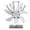 Silver, variant on Riousery 7 Blade Heat Powered Stove Fan Aluminum Alloy Thermoelectric Fireplace Fan for Wood Burners 8.66 inches / 22 cm Silver