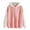 1-3Pink17, variant on CAIVO Hoodies For Womens Casual Strap Long Sleeve Splice Patchwork Hooded Sweatshirt Tops Running Dailywear