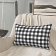 thumbnail image 5 of Balery Black White Plaid Bedding Queen Pillow Cases - Envelope Closure - Soft Brushed Microfiber Fabric - Shrinkage and Fade Resistant Pillow Cases-14"x20", 5 of 6
