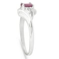 thumbnail image 2 of Pompeii 5/8ct Oval Ruby & Diamond Ring 14K White Gold (G/H,I1), 2 of 4