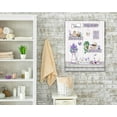 thumbnail image 2 of Rustic Flower Bathroom Wall Art Farmhouse Purple Canvas Wall Decor Country Floral Lavender and Butterfly Pictures Painting Soak Relax Unwind Artwork for Bathroom Bedroom Living Room 12"x16", 2 of 7