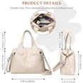 thumbnail image 2 of Sunyuer Elegant Vegan Leather Handbag - Large Capacity Shoulder Bag with Adjustable Strap, 2 of 6