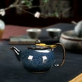 thumbnail image 6 of kowaku Ceramic Teapot Ceramic Kettle 750ml Home for Boiling Hot Water Tea Maker for Camping Tea House Kitchen Tea Lovers Gift Hiking blue side handle, 6 of 9