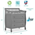 Dream on Me Marcus Changing Table and Dresser, Storm Gray
