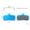 Blue, variant on 1 Pair Disc Brake Pads for -Shimano Saint M810 M820 /Zee M640 Semi Metal