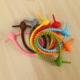 thumbnail image 4 of 80 Pcs Attaches en Silicone Colorées, Clip de Sac, Sangles de Câble, Attache à Pain, Attache en Caoutchouc Réutilisable, Attaches en Silicone Polyvalentes, 4 of 5