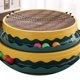thumbnail image 4 of Juguete Rascador para Gatos Resina PET Doble Capa Resistente Al Desgaste Gran Espacio Gato Rascador Juguete con Múltiples Bolas M Amarillo Fluorescente, 4 of 6
